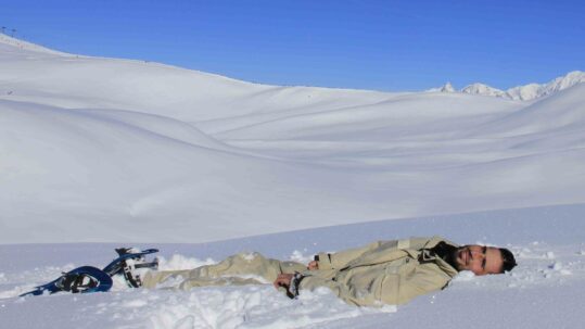 Une montagne sauvage, minérale, au dessus des arbres